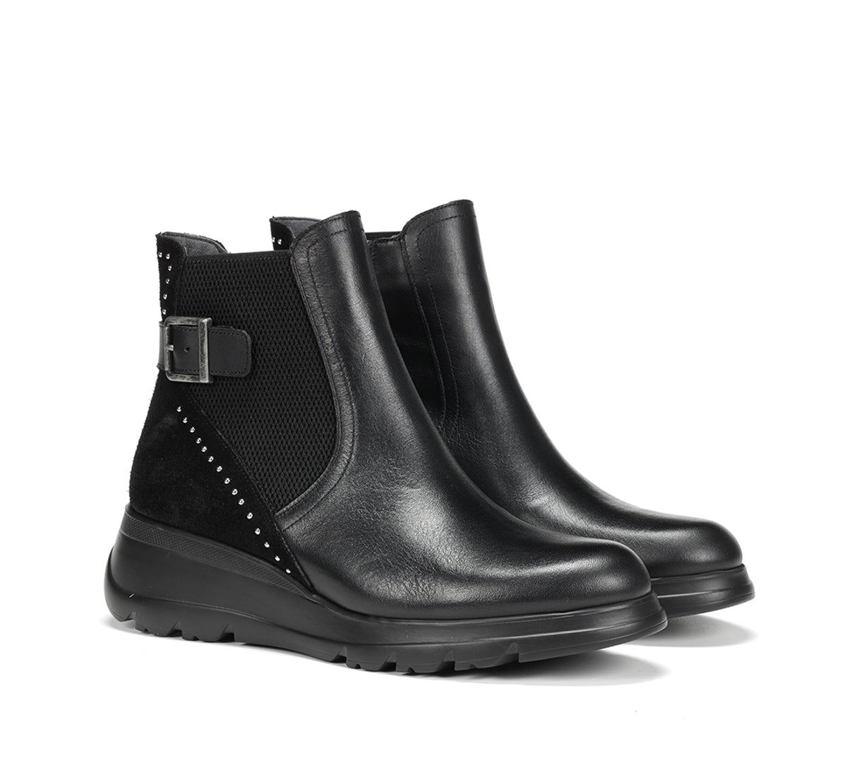 Fluchos Mellea F1529 bottine femme noir compensée