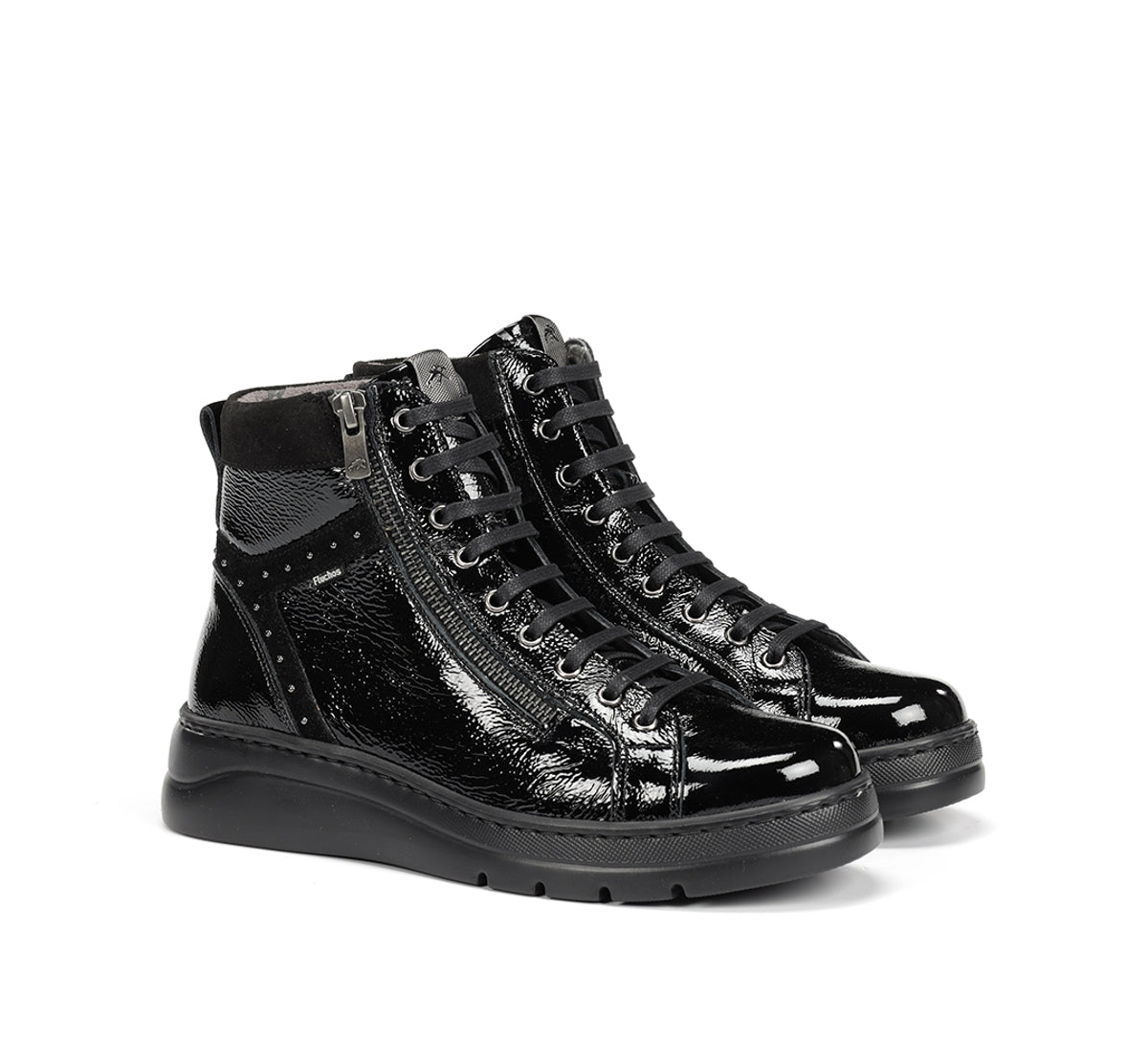 Fluchos Pompas F2250 bottines femme noir cuir léger