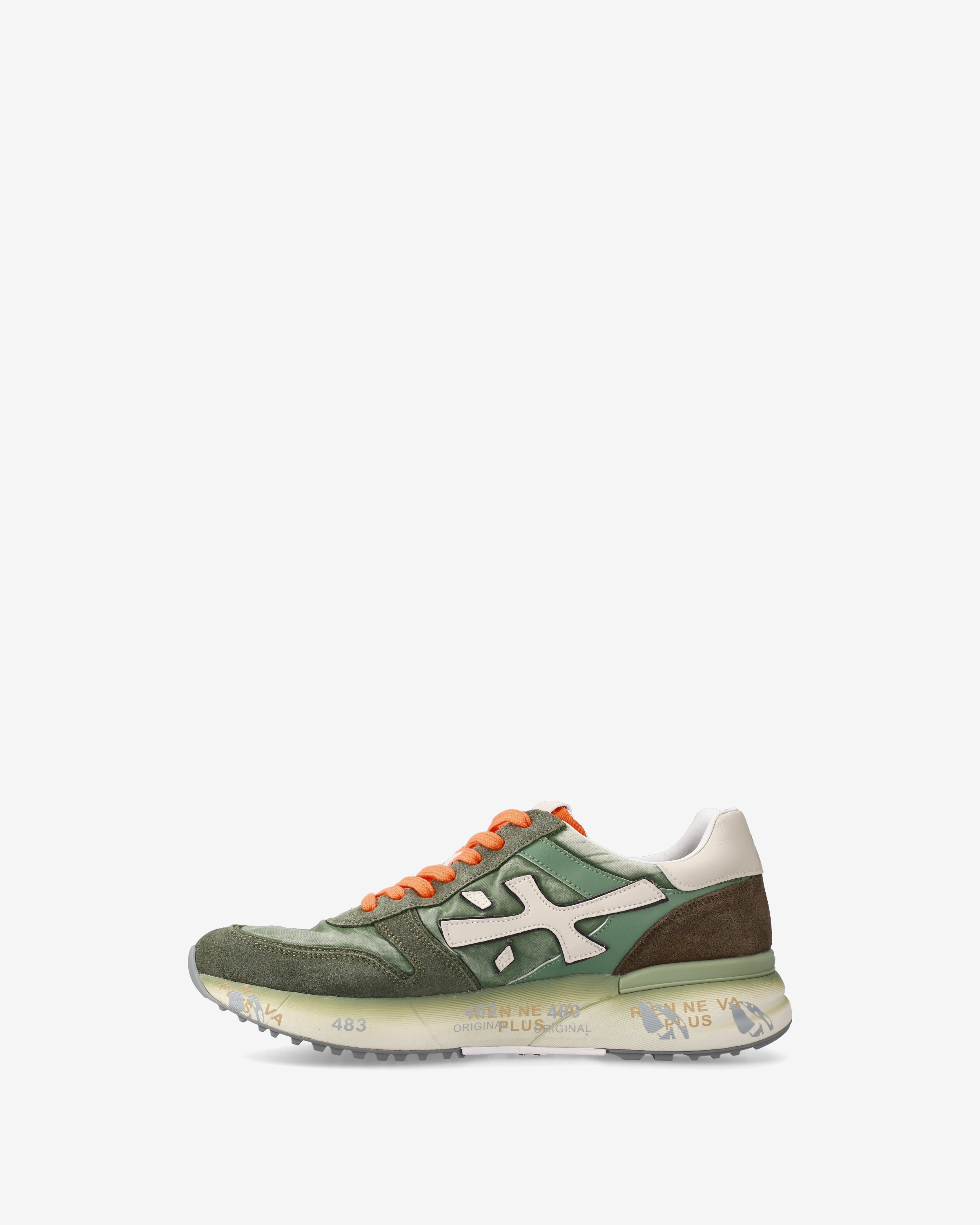 Premiata Mick 7244 baskets homme daim vert sauge
