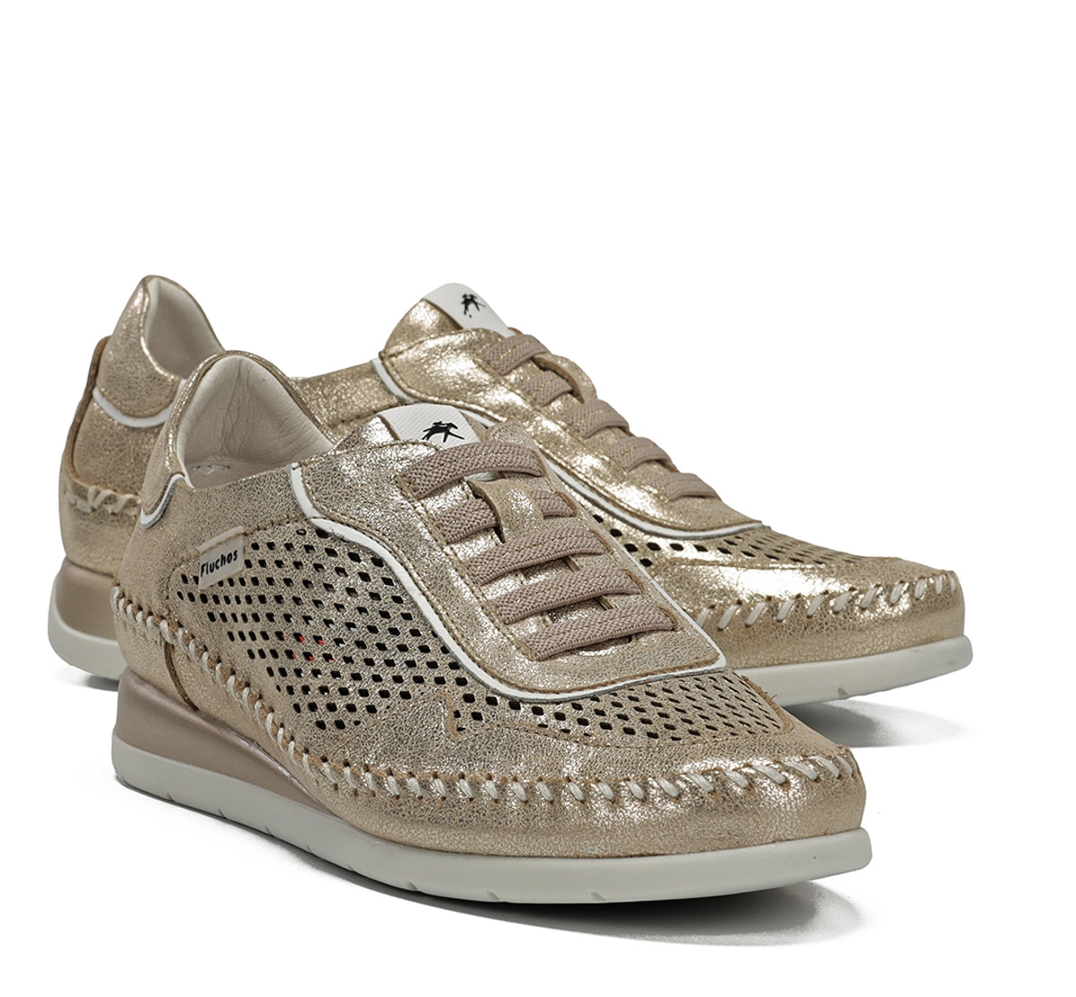Fluchos Sella F2249 basket doré femme cuir