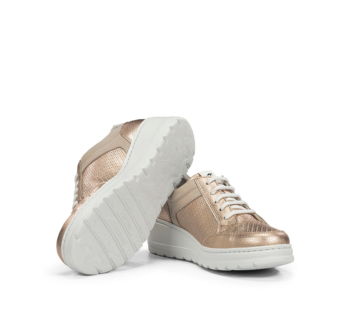 Fluchos Aqua F2173 Baskets Femme Doré Compensées