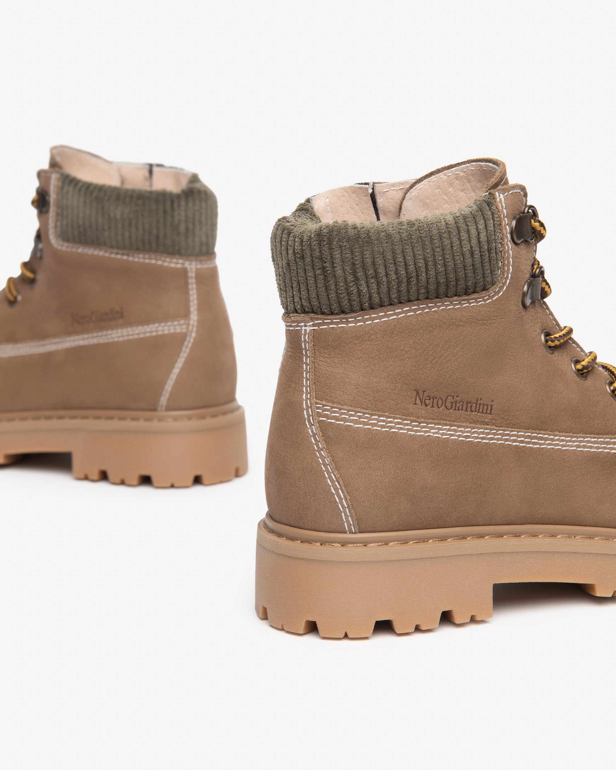 Nero Giardini Ankle Boots bottines garçon cuir tissu zip