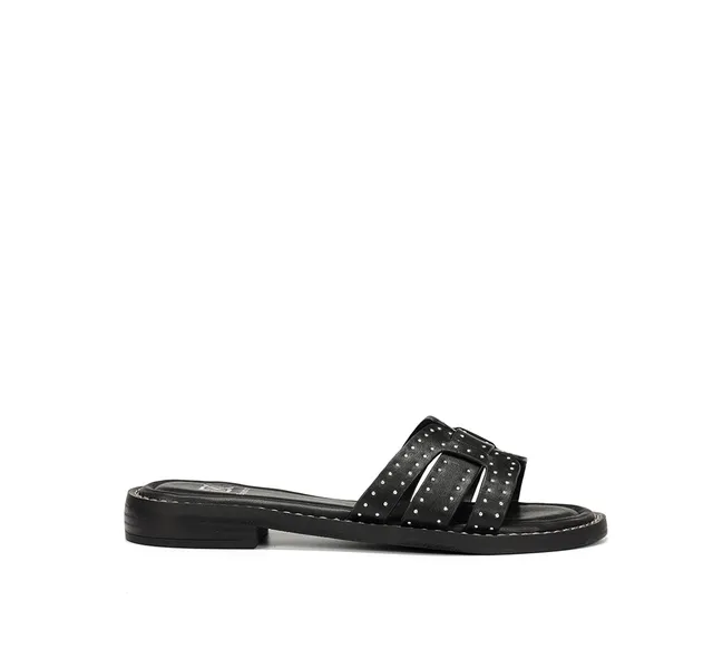 Fluchos Dorking Ega D9731 sandale noire femme plate