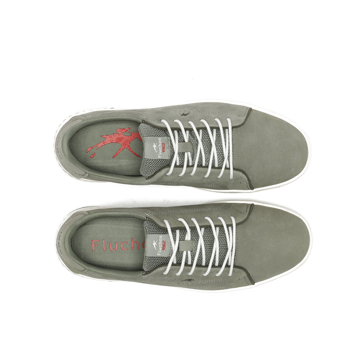 Fluchos Nadal F2377 baskets homme vertes à lacets