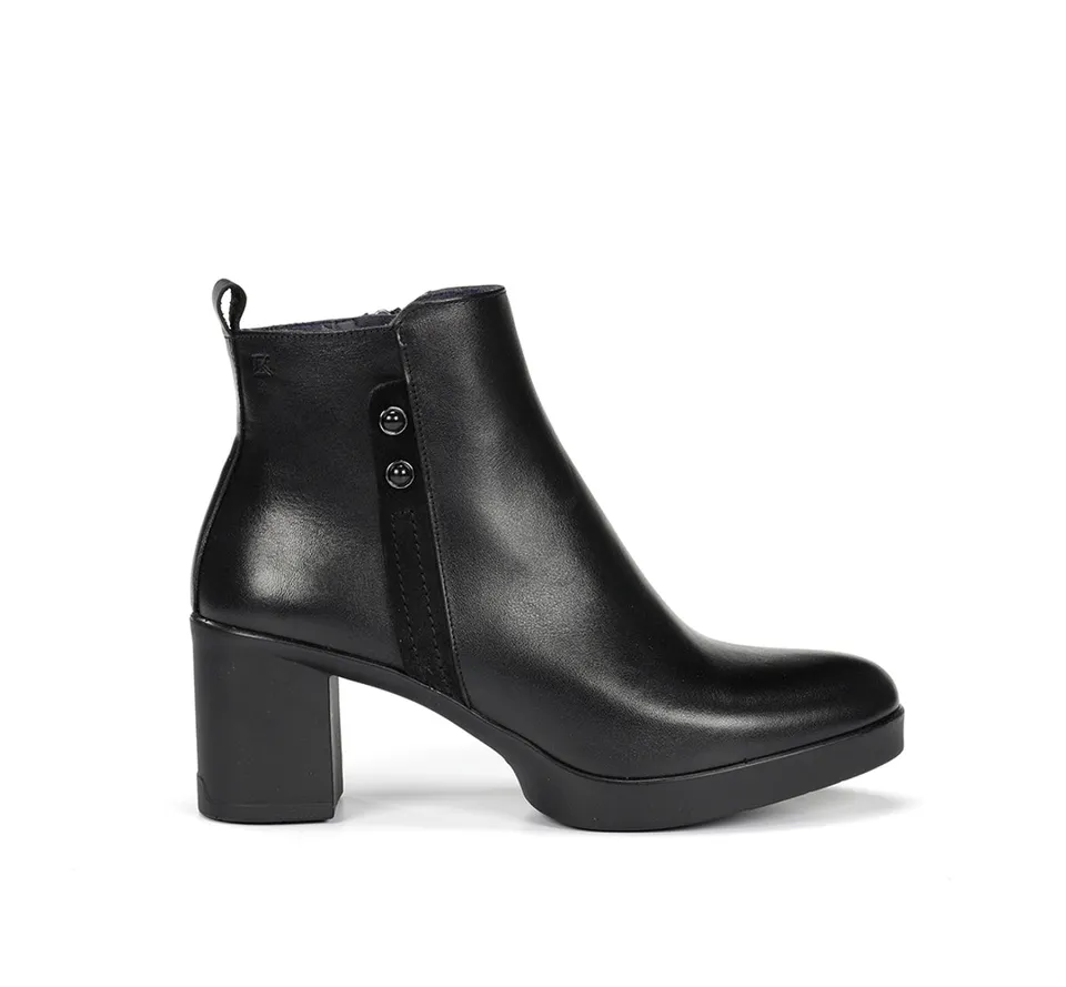 Dorking by Fluchos Elite D9423 bottine noire femme cuir