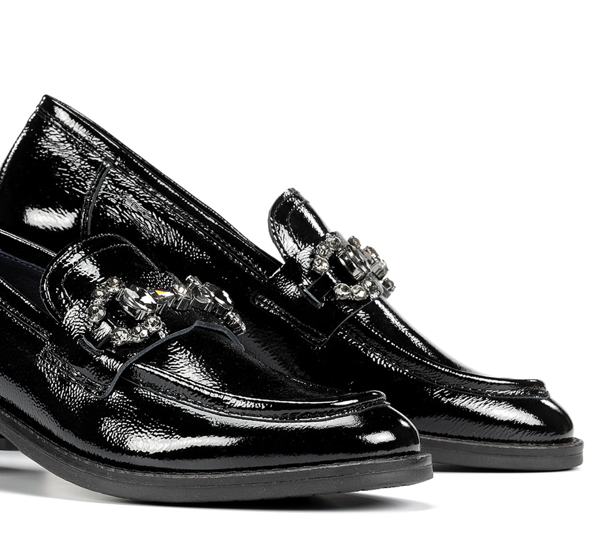 Dorking by Fluchos Harvard D9118 mocassin femme noir