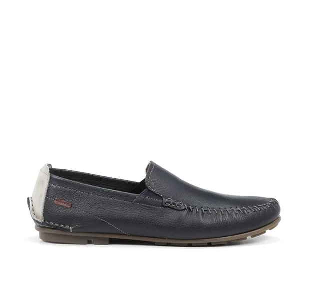 Fluchos Dorian F1173 mocassin bleu homme cuir