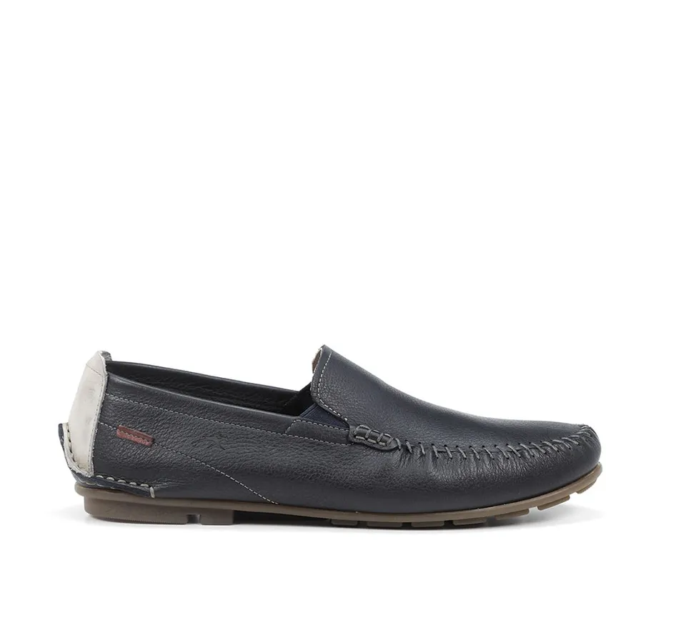 Fluchos Dorian F1173 mocassin bleu homme cuir
