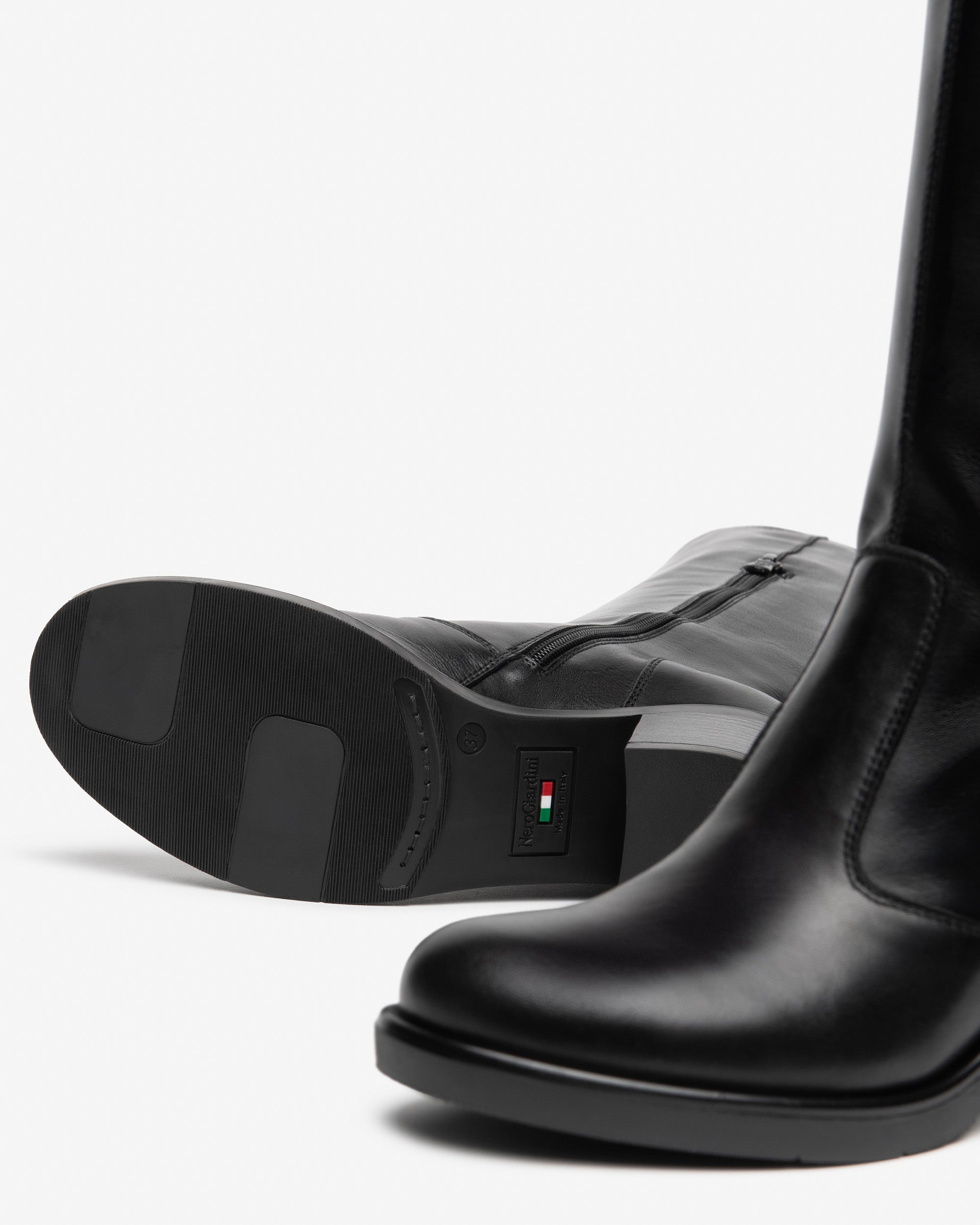 Nero Giardini Boots bottes cuir femme talon 65 mm