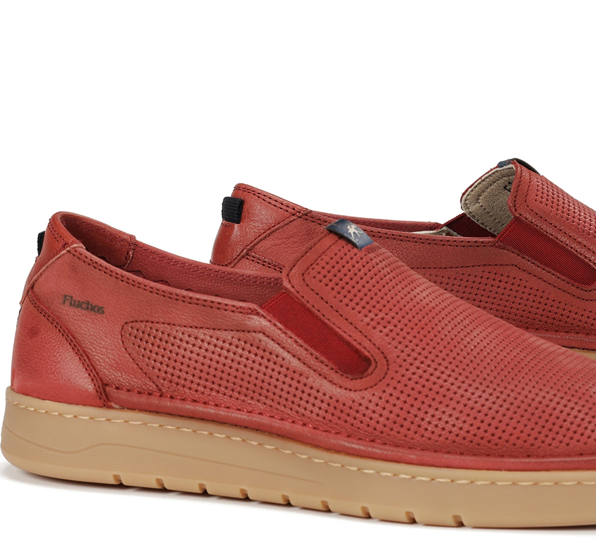 Fluchos Leo F1946 slip on rouge homme leger