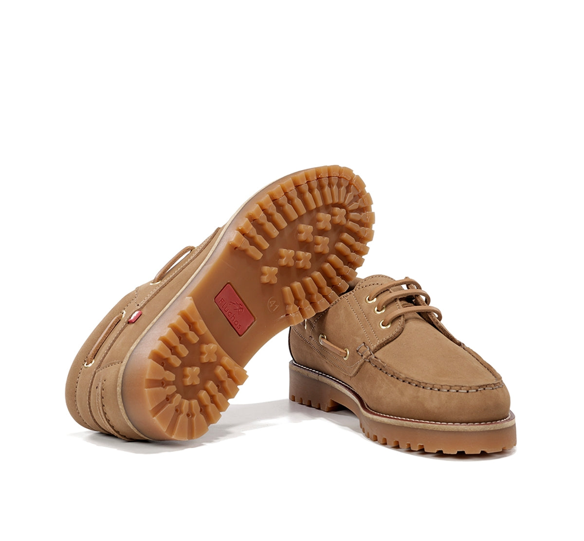 Fluchos Scott F0054 chaussures bateau marron homme