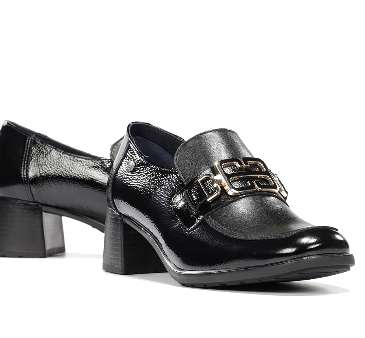 Dorking by Fluchos Ikia D9774 mocassin noir femme cuir