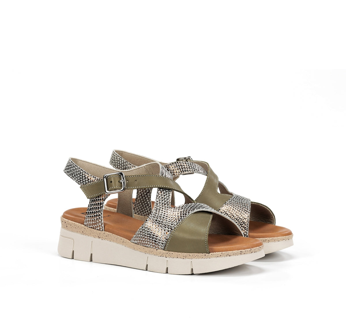 Dorking Klau D9485 sandales femme vertes