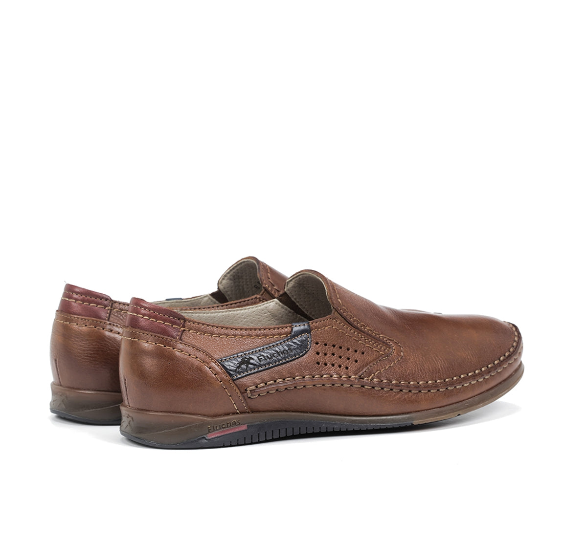 Fluchos Catamaran 8565 slip on marron homme cuir