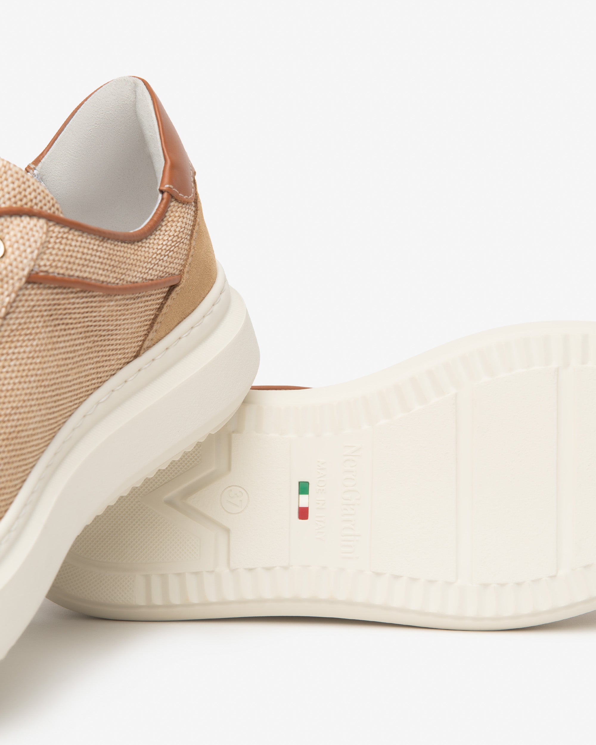 Nero Giardini Sneakers baskets cuir tissu femme memory