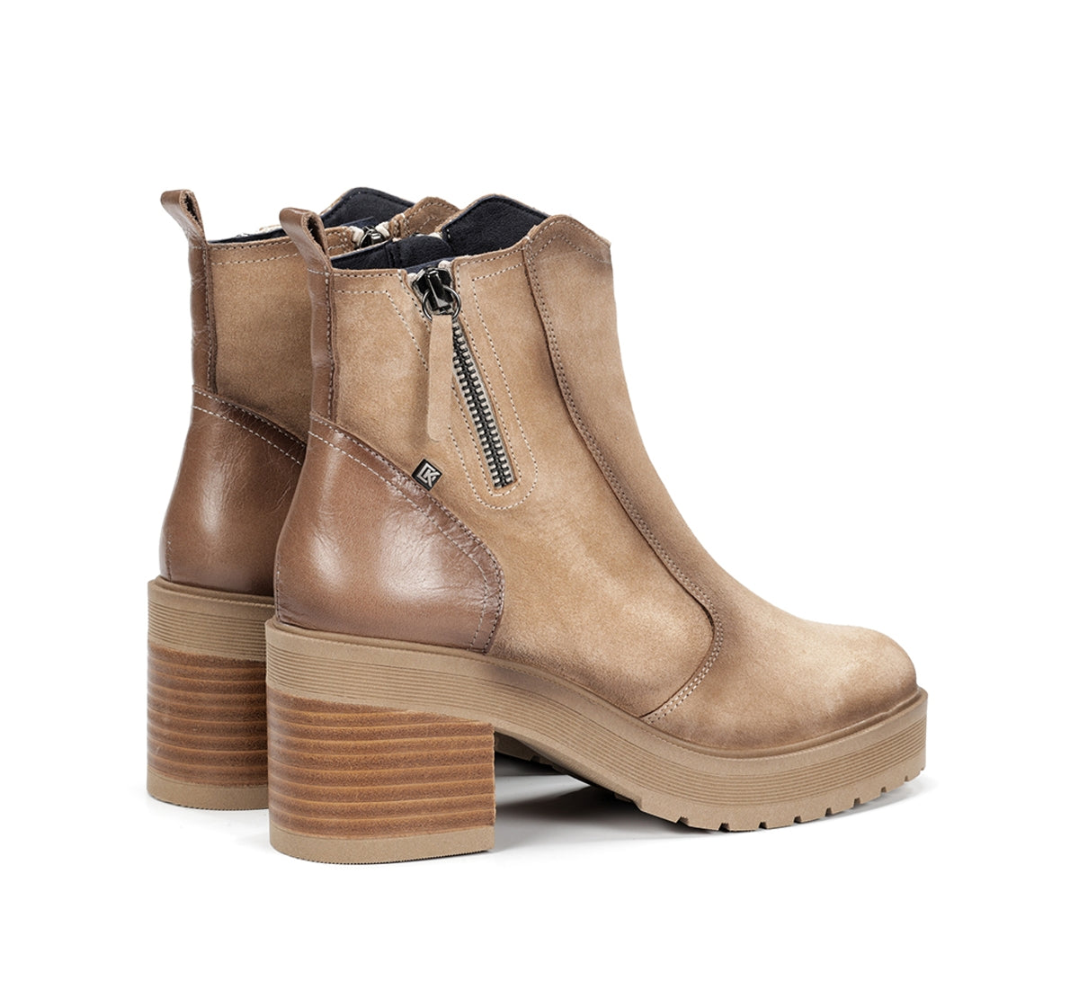 Dorking Sarah D9353 bottines femme taupe plateforme