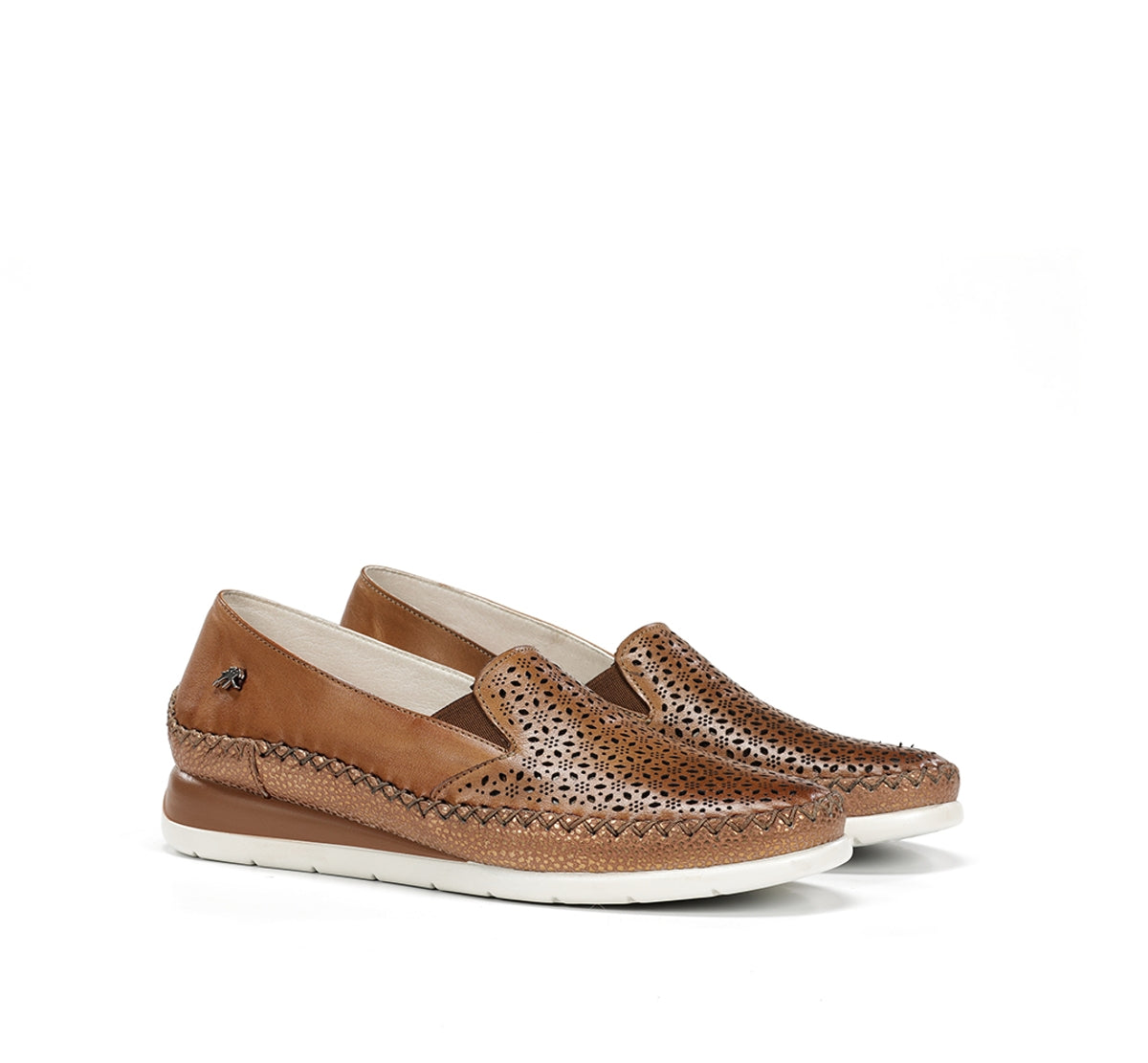 Fluchos Sella F2144 slip on femme marron compensé