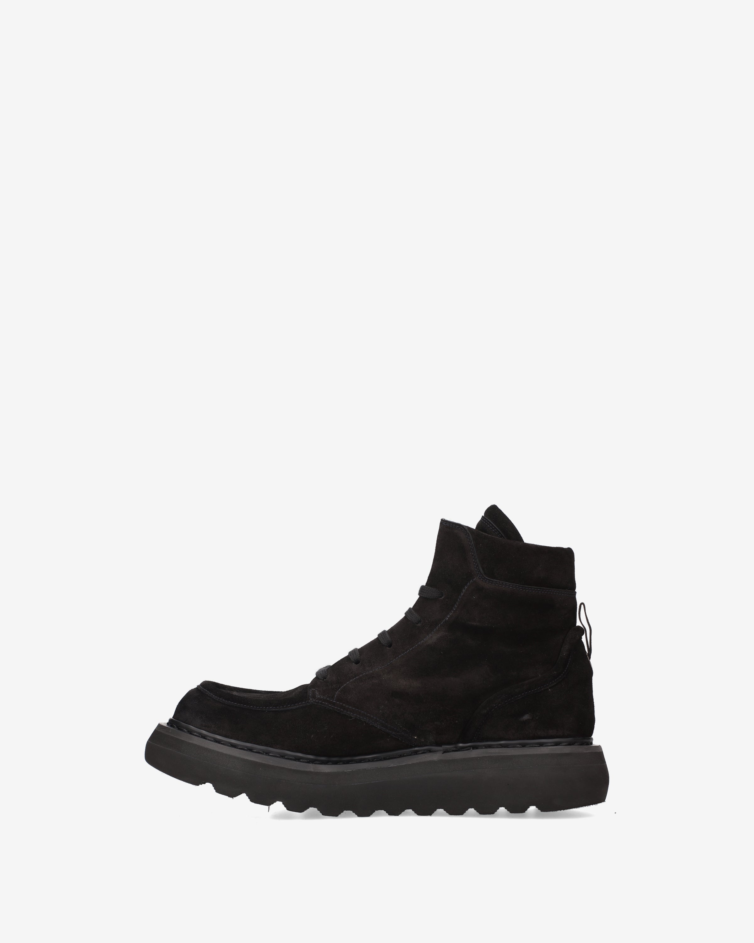 Premiata Boots Combat Daim Noir Homme