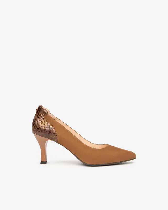 Nero Giardini Décolleté Escarpins Cuir Talon 7,5 cm Imprimé