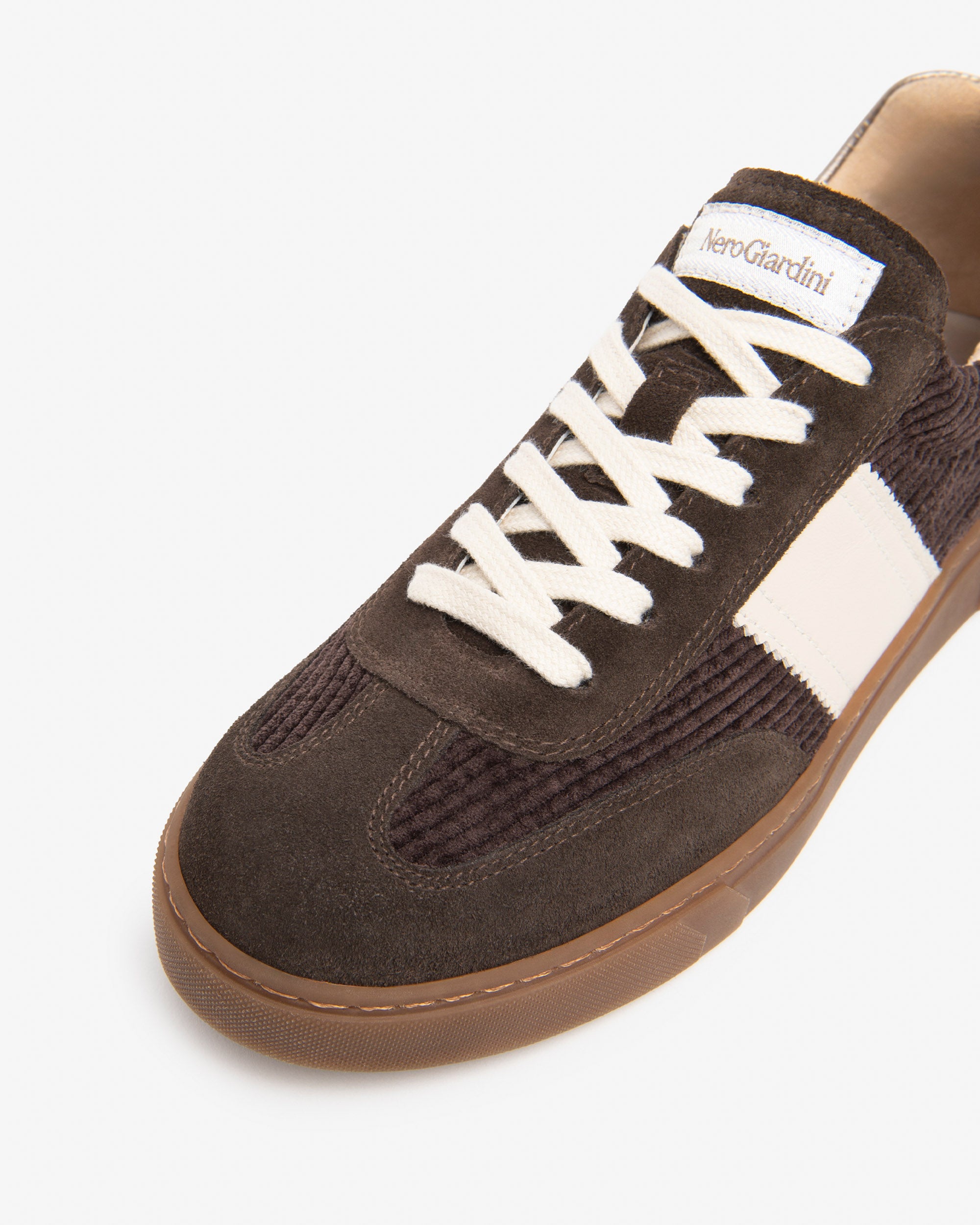 Nero Giardini Sneakers baskets femme daim cuir lacets