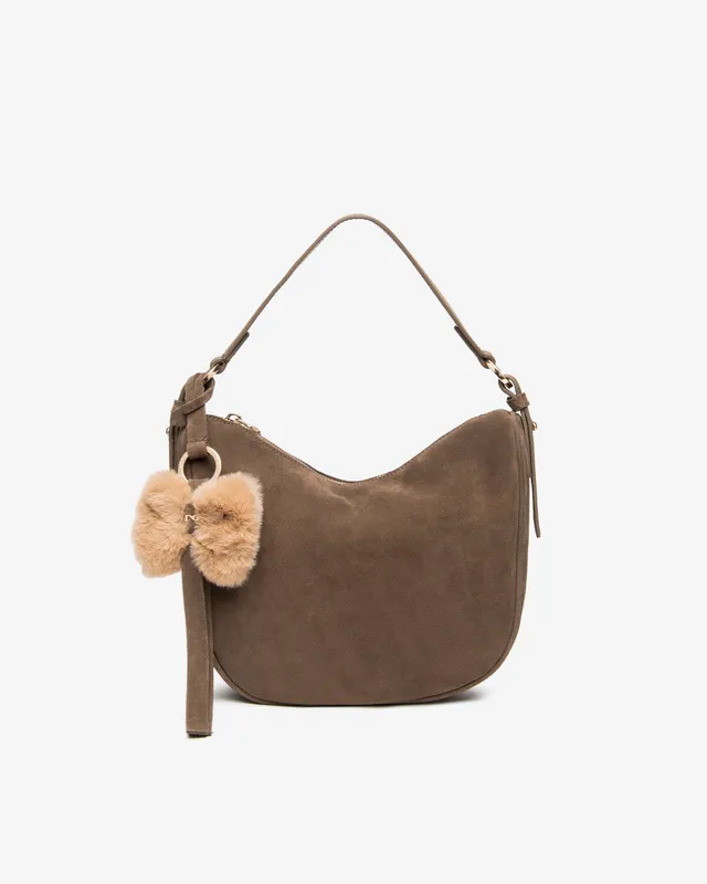 Nero Giardini Sac hobo daim femme pompon