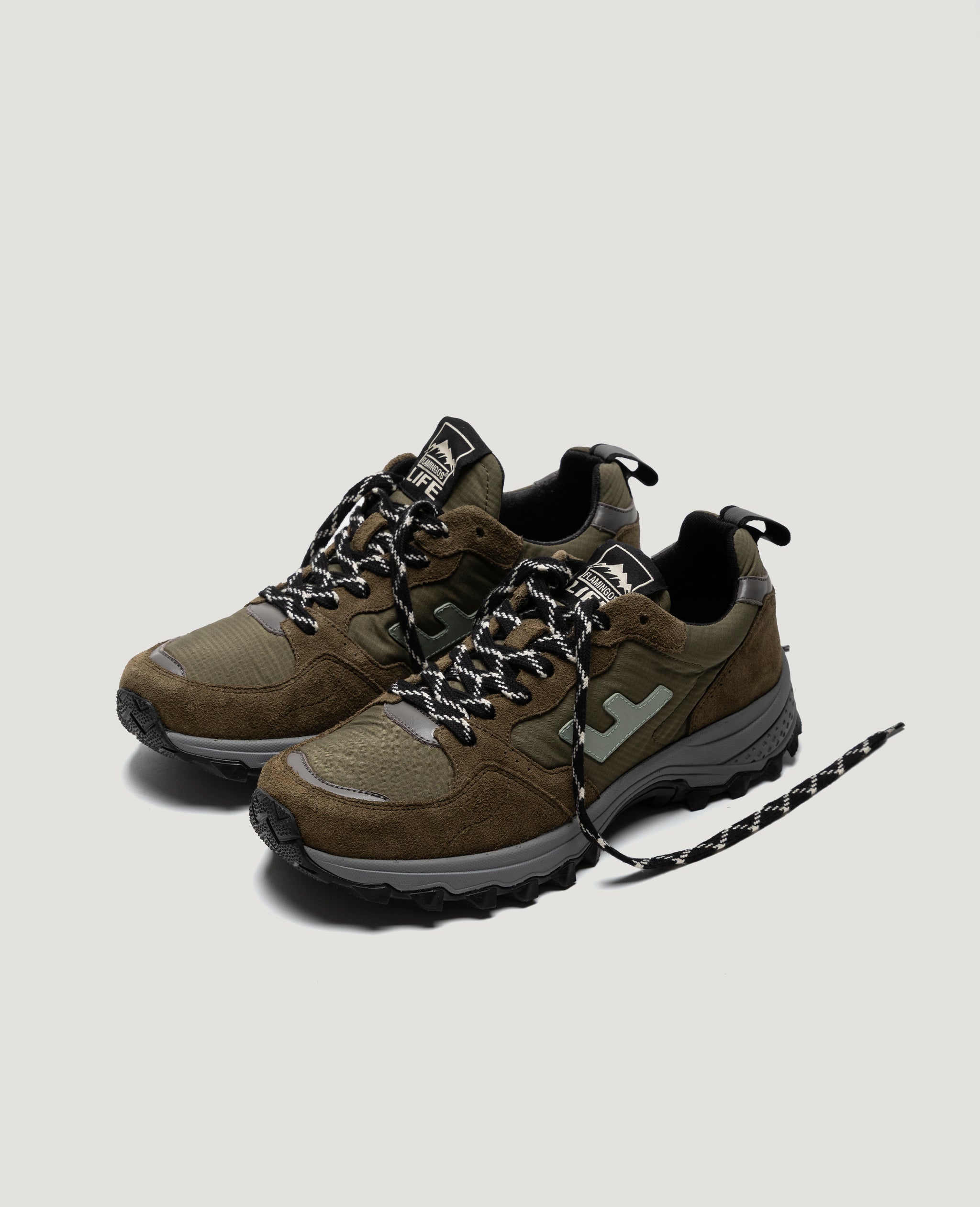 Flamingos Life Tabei Nori Olive baskets vegan vertes