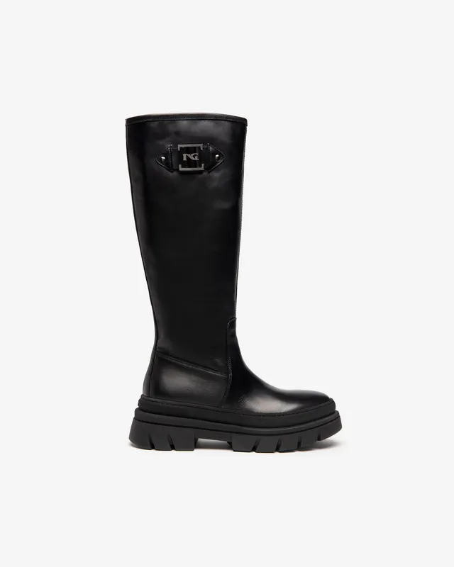 Nero Giardini Boots bottes femme cuir combat hiver