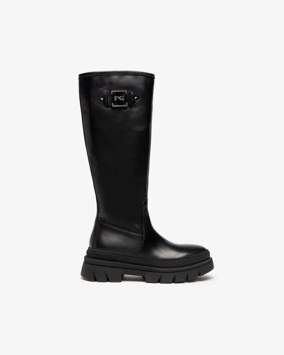 Nero Giardini Boots bottes femme cuir combat hiver