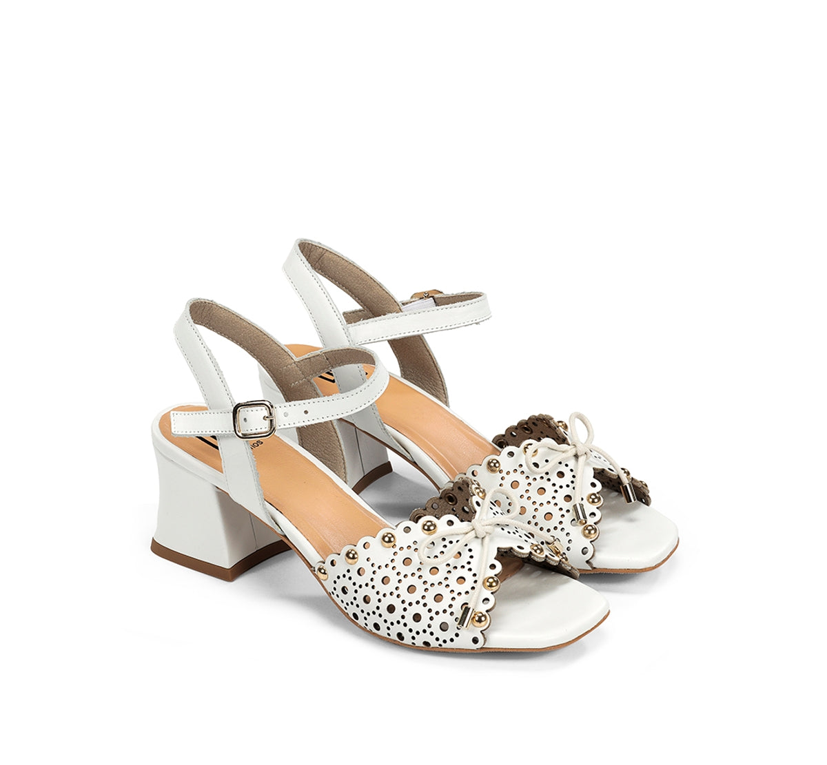 Dorking Larus D9457 sandale blanche femme talon