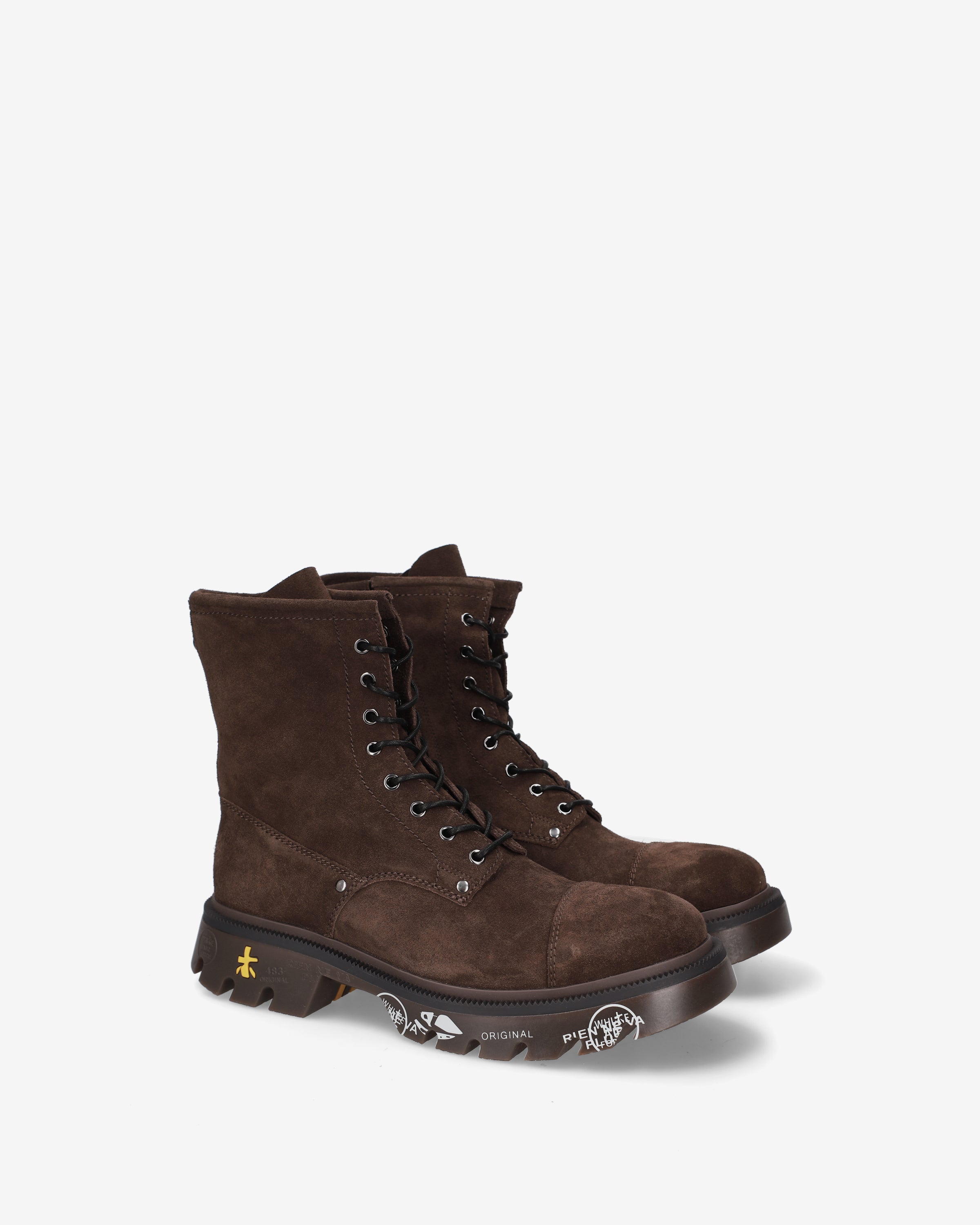Premiata Clapham 521 sneakers cuir daim marron homme