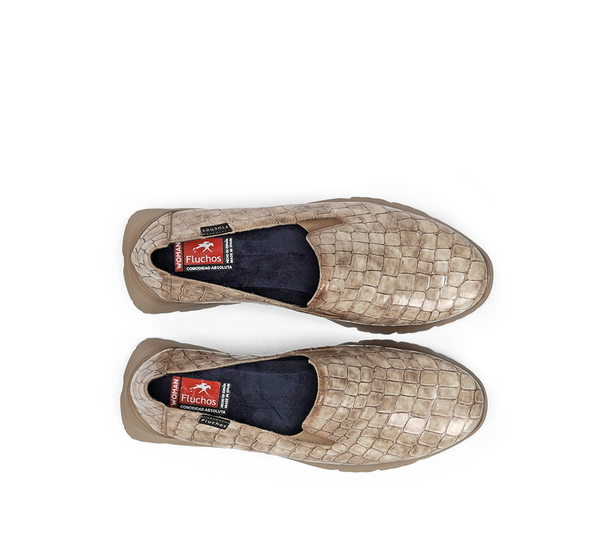 Fluchos Eira F2159 slip-on femme taupe confort