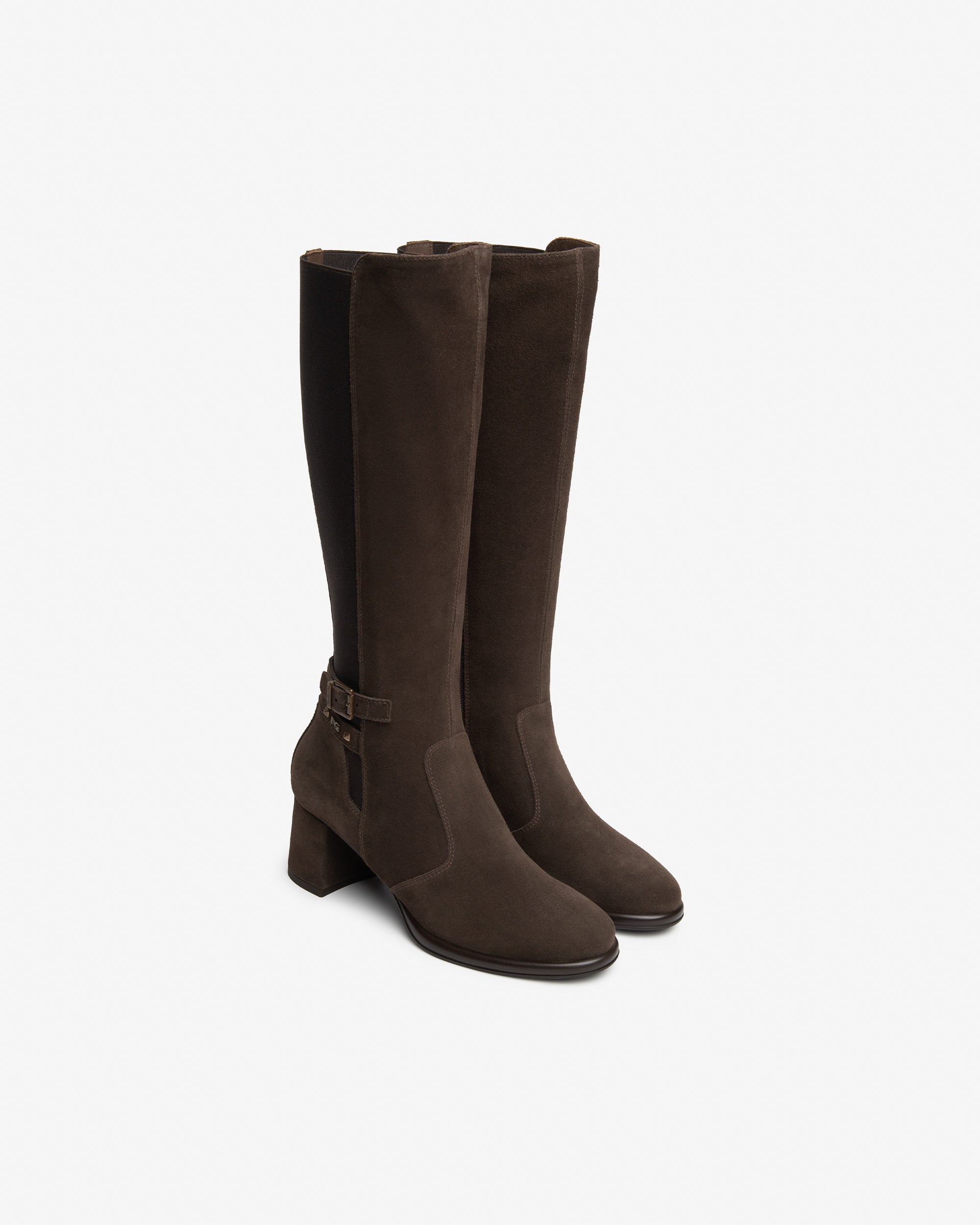 Nero Giardini Boots Bottes Daim Talon 6 cm Zip Femme