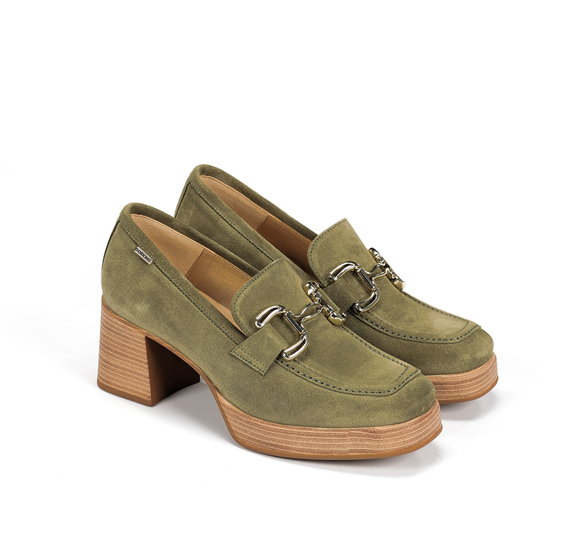 Dorking by Fluchos Cristel D9438 mocassin femme vert