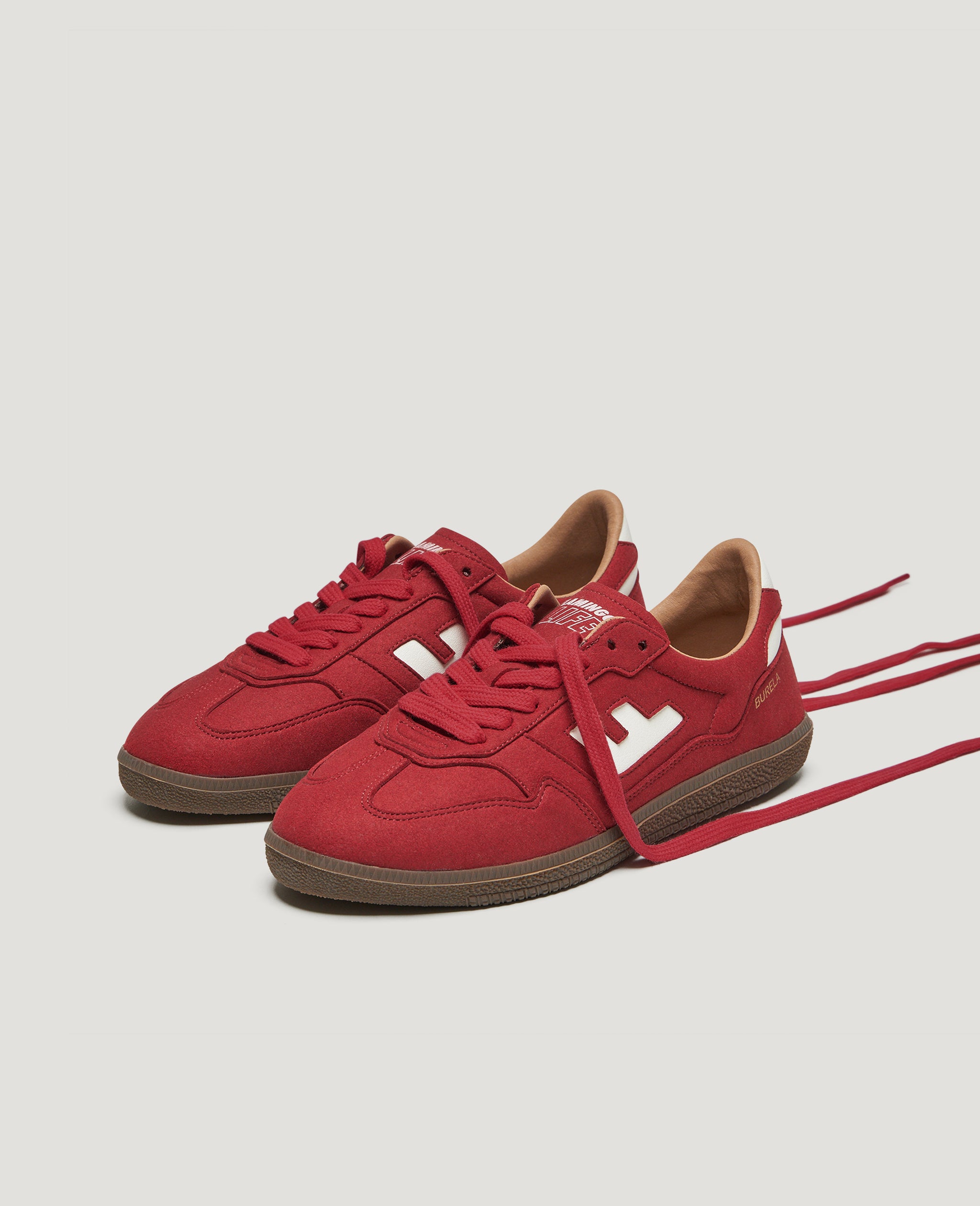 Flamingos Life Burela Slim Cherry baskets vegan rouges