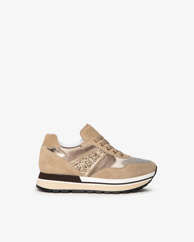 Nero Giardini Sneakers baskets cuir daim femme