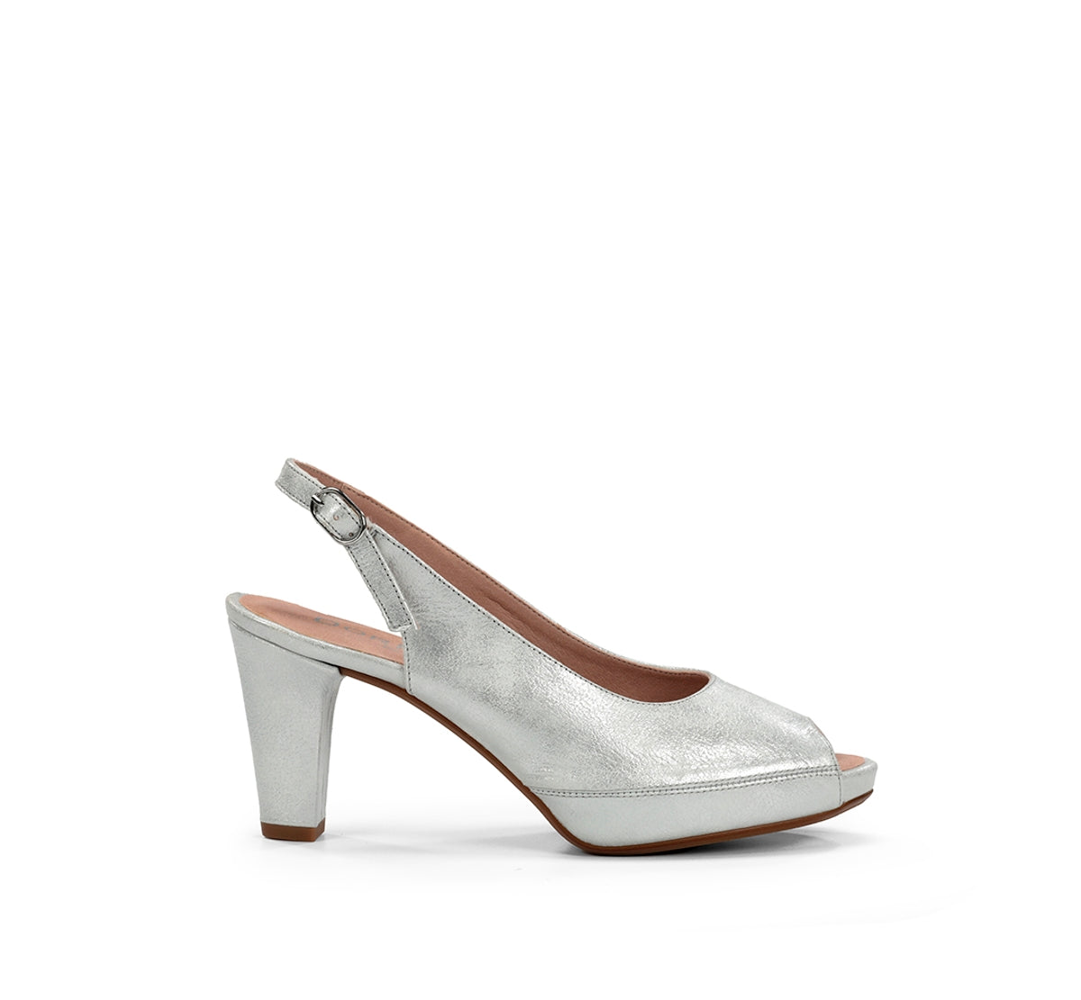 Dorking Blesa D6604 escarpins femme argent cuir