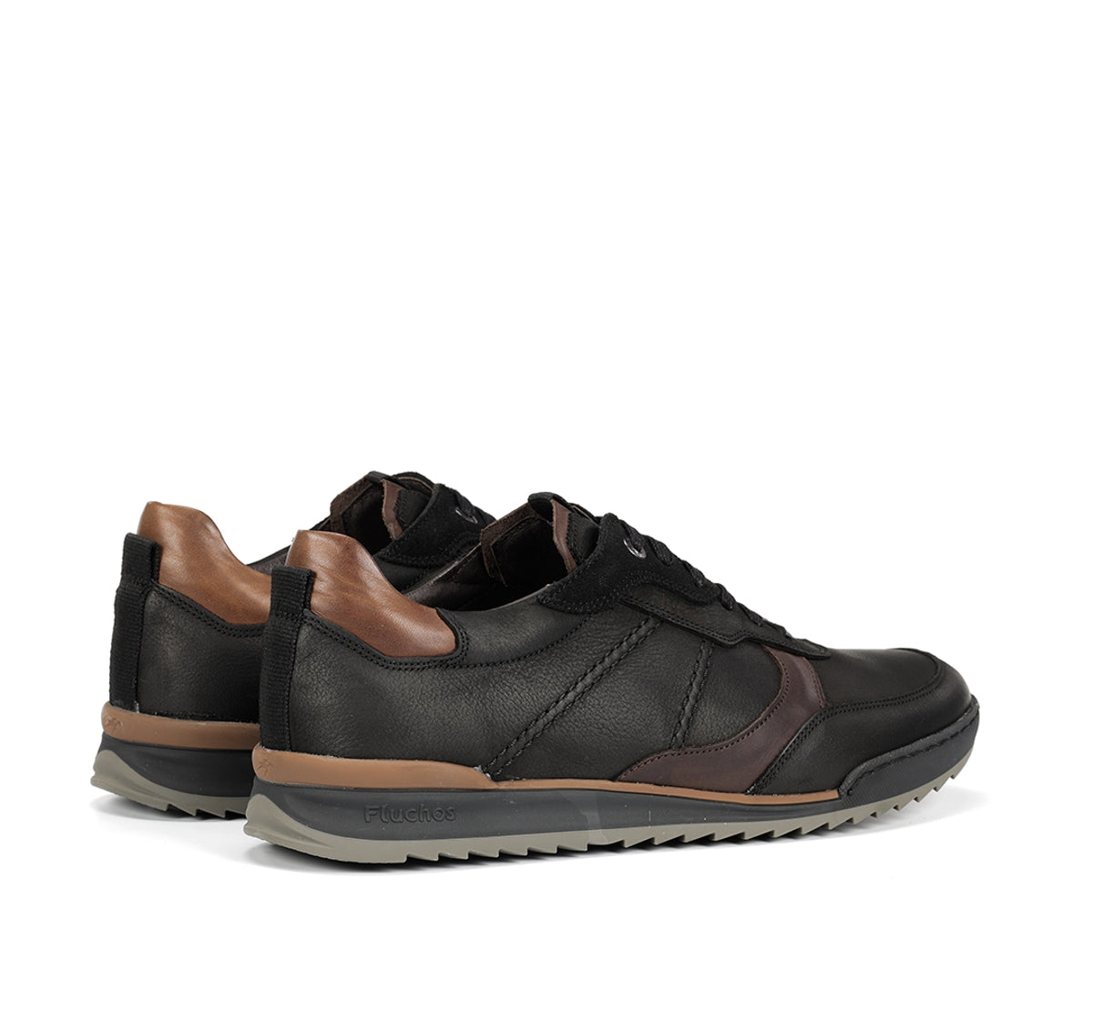 Fluchos Elder F2272 basket noire cuir homme
