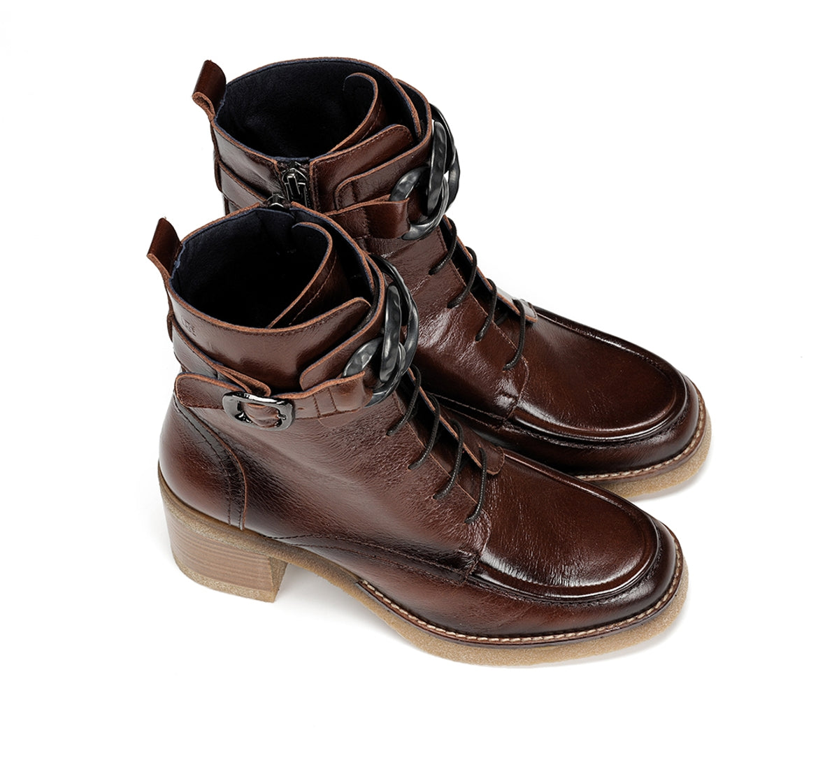 Dorking Oprah D9188 bottines femme marron talon moyen
