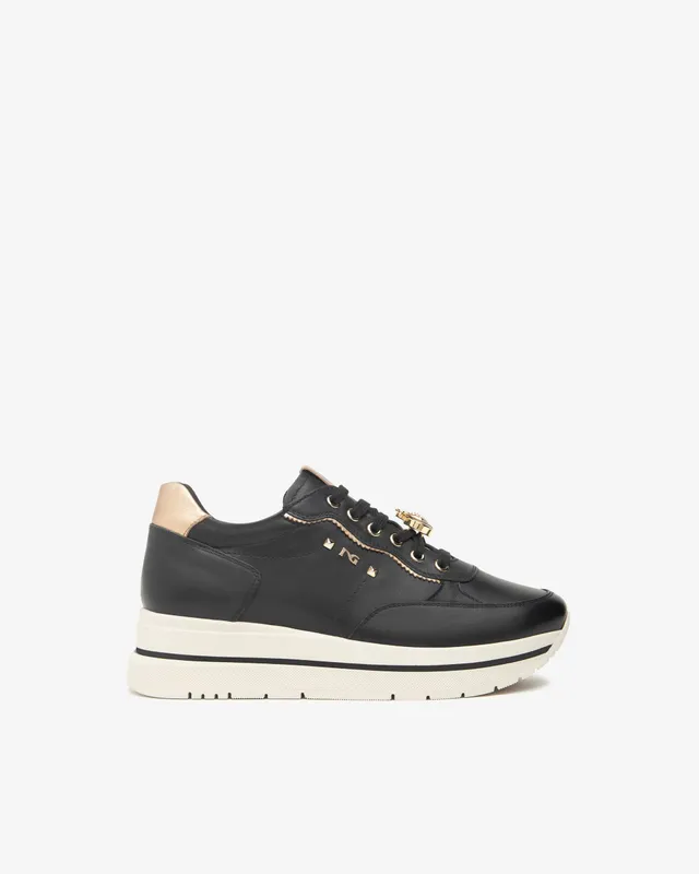 Nero Giardini Sneakers Baskets Cuir Femme Memory