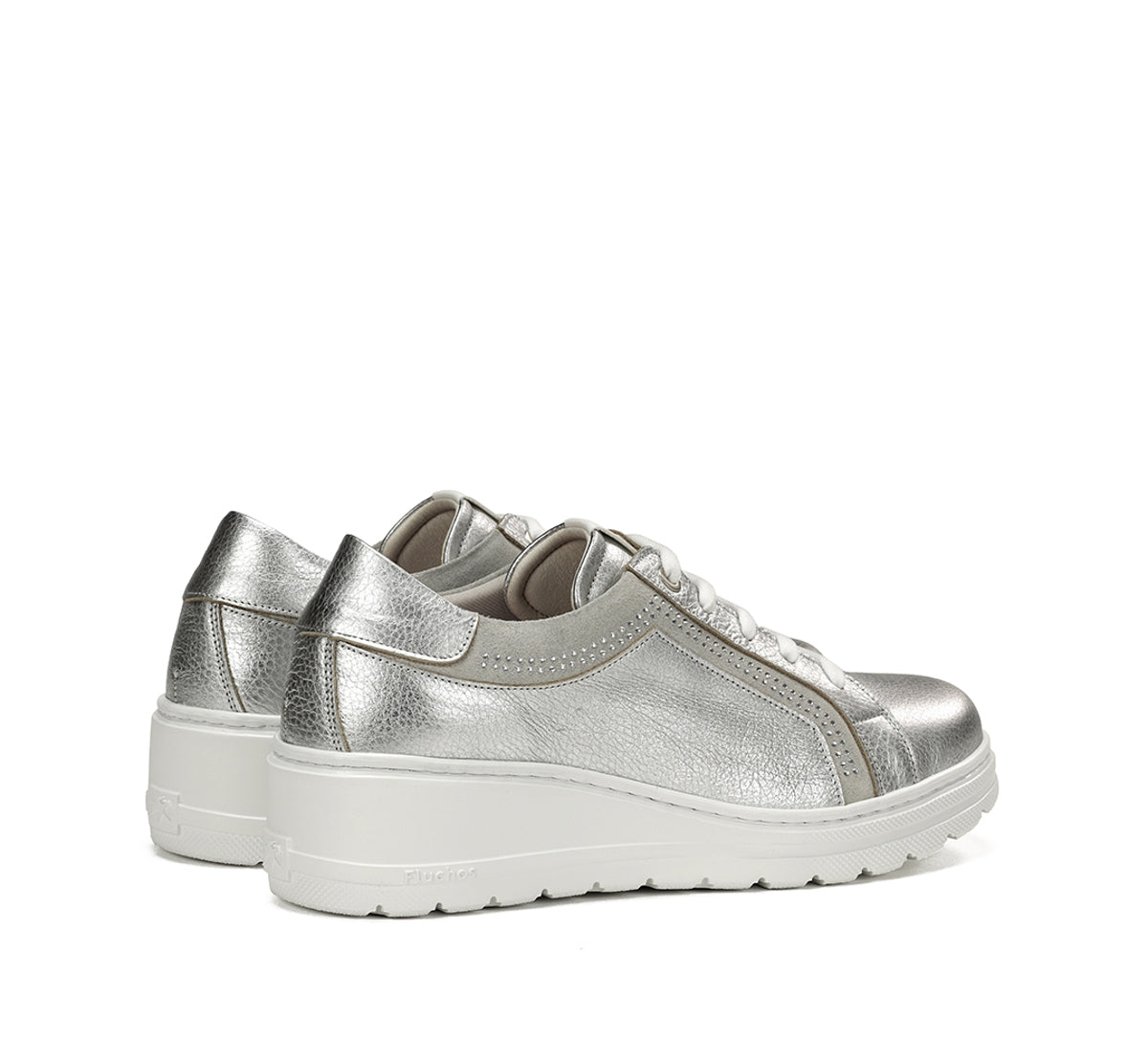 Fluchos Aqua F1997 basket compensée argent femme