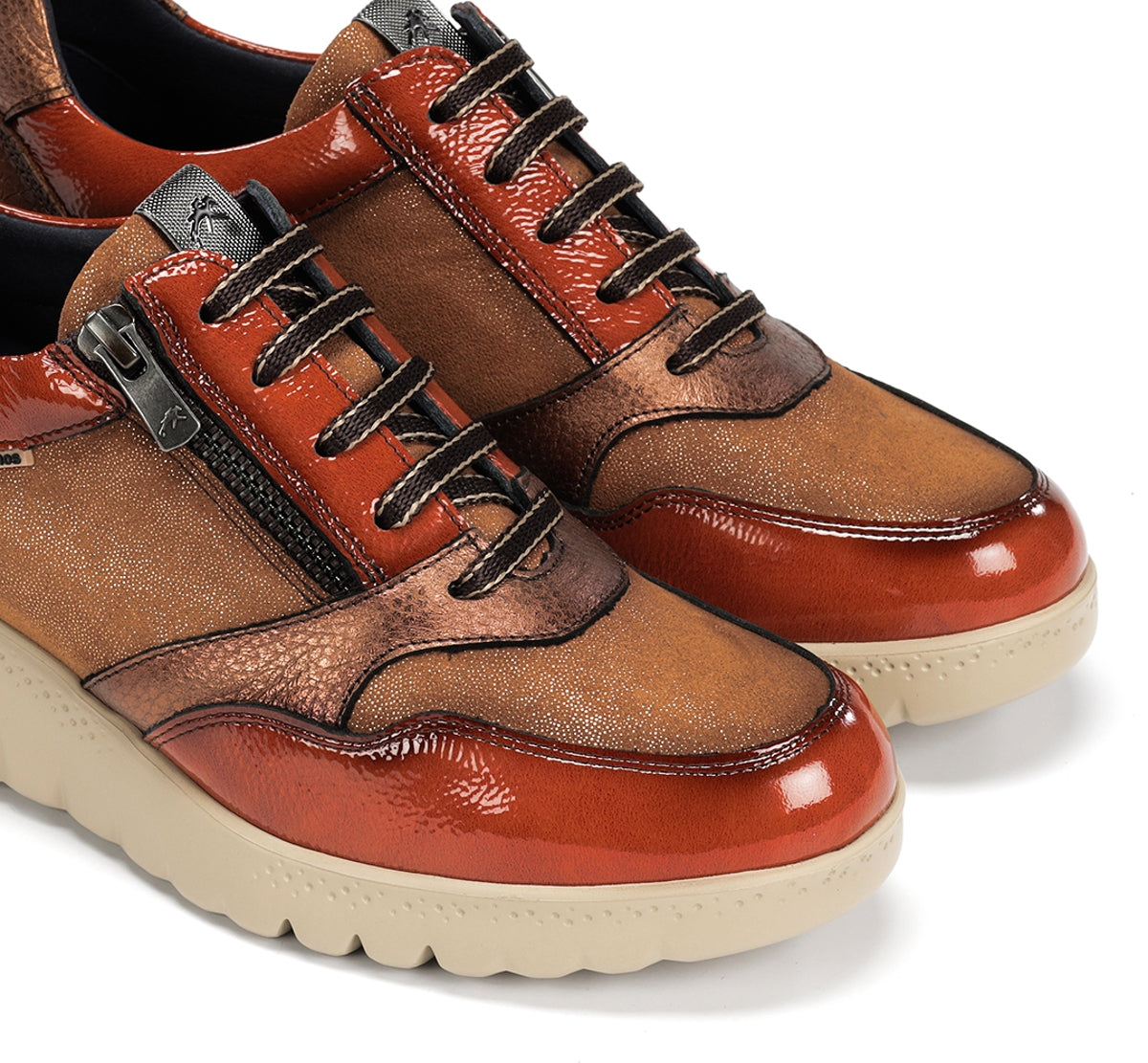 Fluchos Live F2248 baskets femme marron compensées