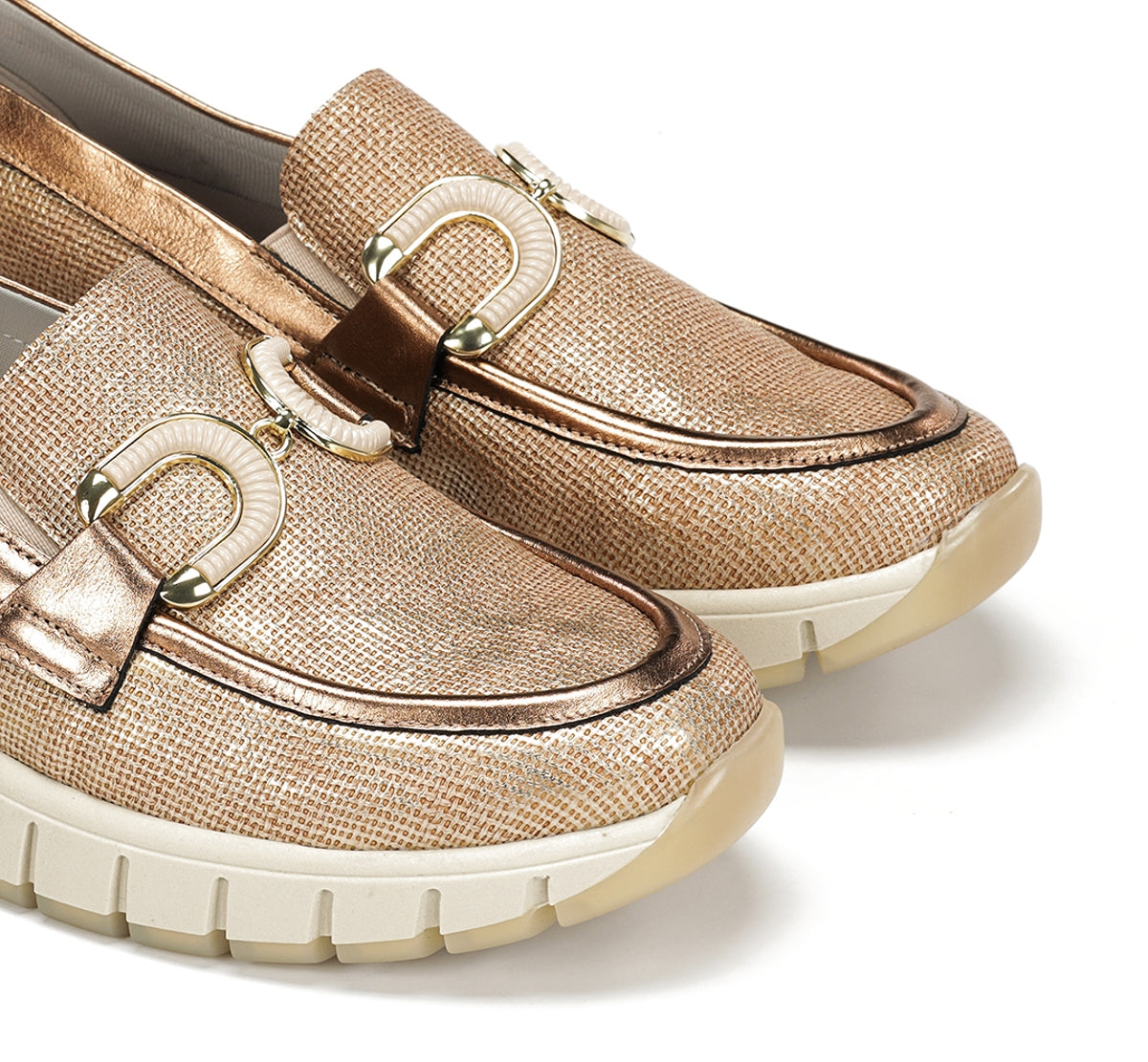 Dorking by Fluchos Kloss D9636 mocassin nude femme