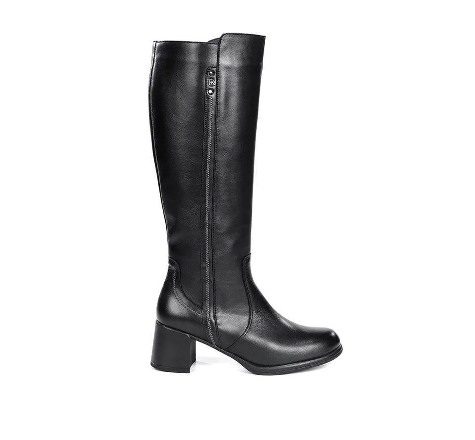 Dorking Frixe D9820 bottines noires cuir femme