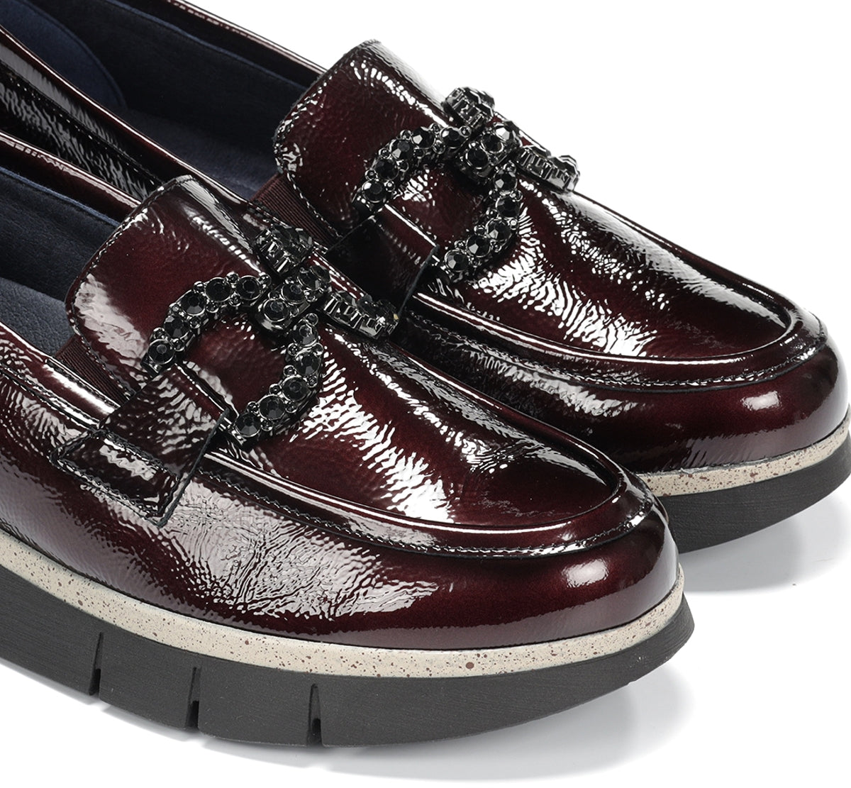 Dorking by Fluchos India D9325 mocassin bordeaux femme cuir