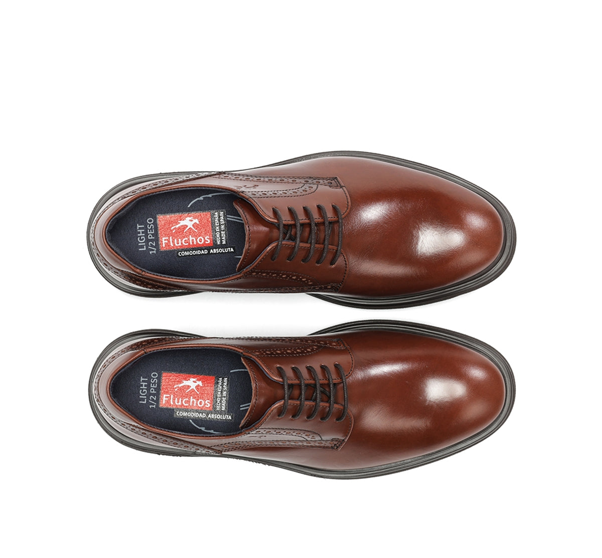 Fluchos Belgas F0630 chaussures marron cuir homme