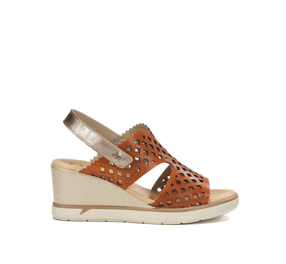 Fluchos Smash F1972 sandales marron femme compensées