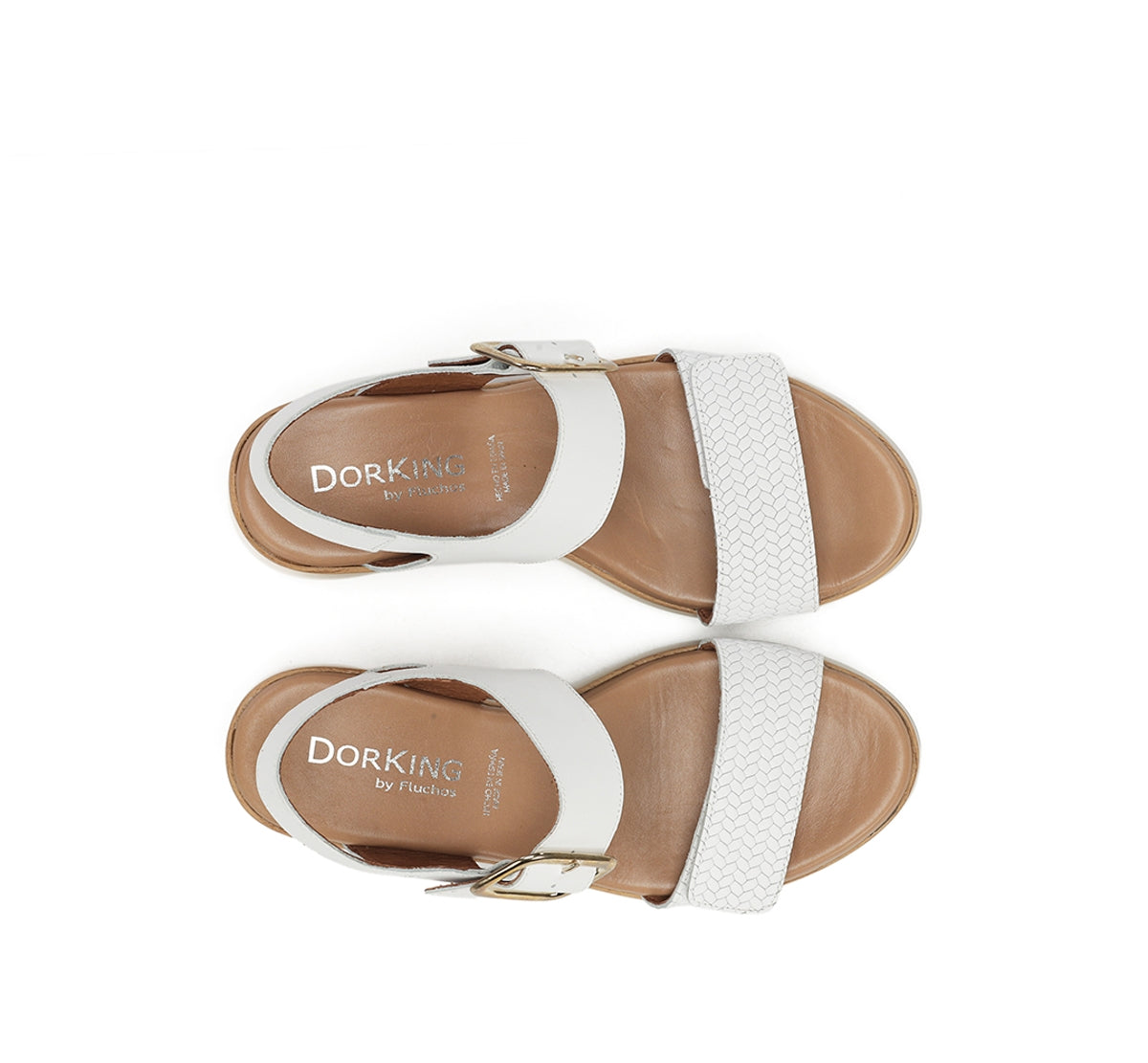 Fluchos Dorking Prince D9642 sandale blanche plateforme