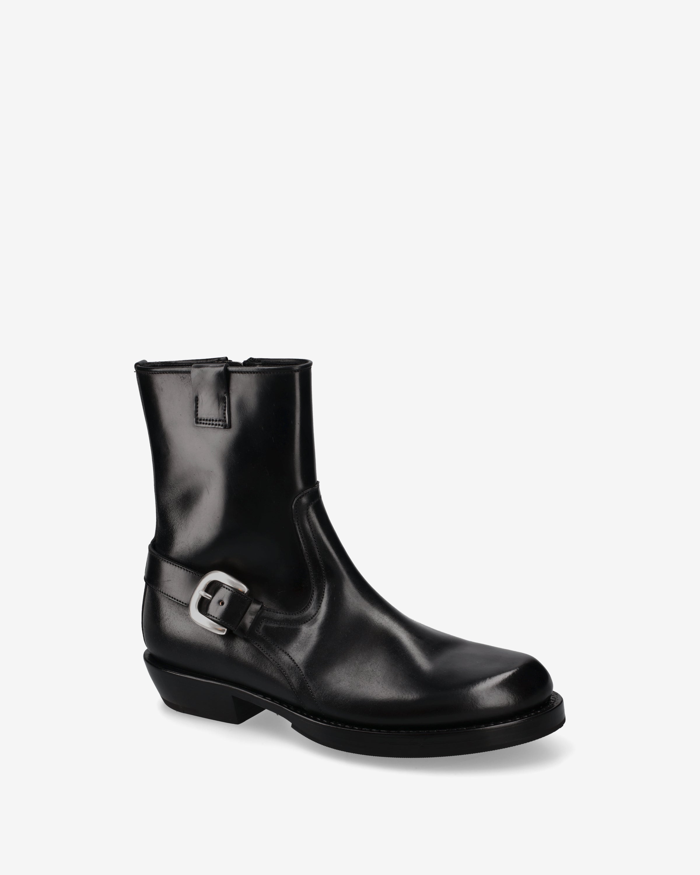 Premiata Engineer bottines cuir noir boucle homme