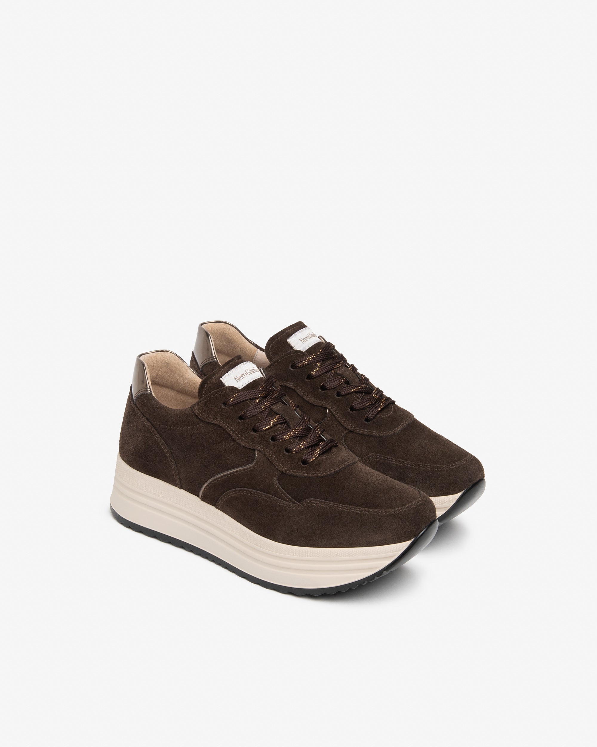 Nero Giardini Sneakers baskets daim femme plateforme