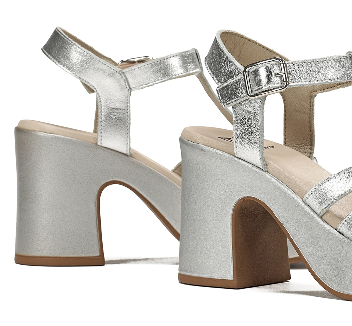 Dorking Jessy D9276 sandale argent femme talon